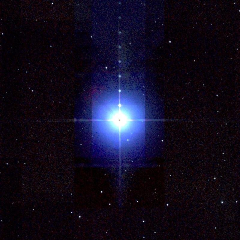 2MASS near-infrared telescope survey centred on Achernar
