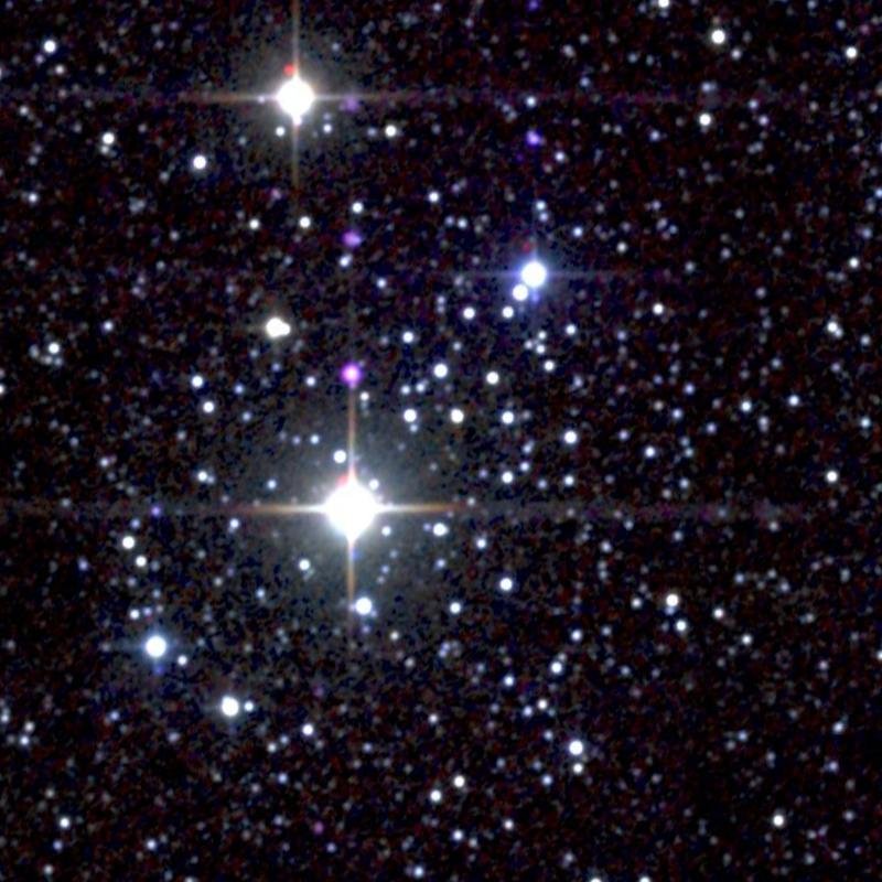 2MASS near-infrared telescope survey centred on Messier 103