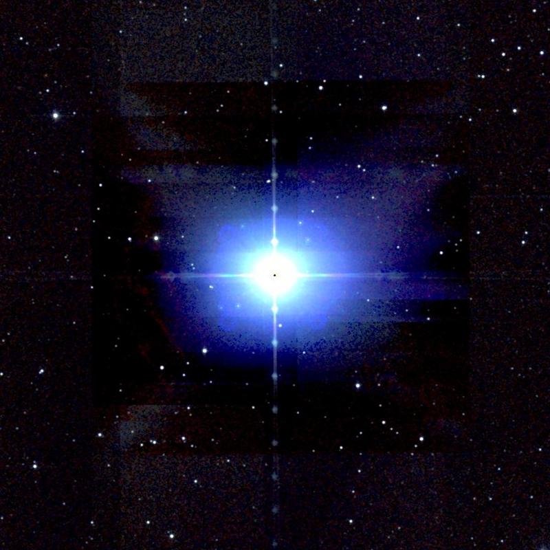 2MASS near-infrared telescope survey centred on Rigel