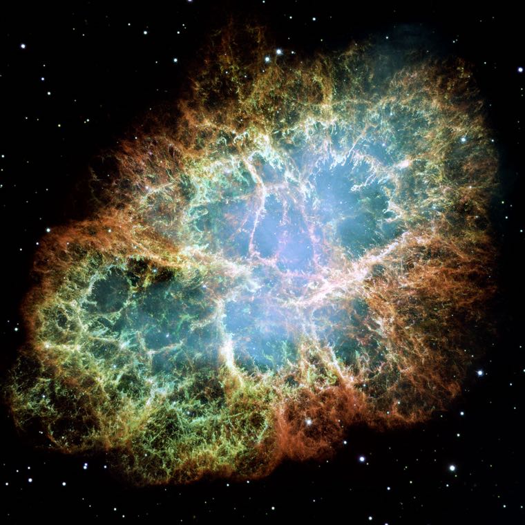 Hubble · Crab supernova remnant