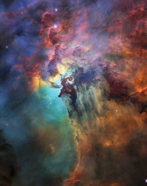 Hubble · heart of the Lagoon Nebula