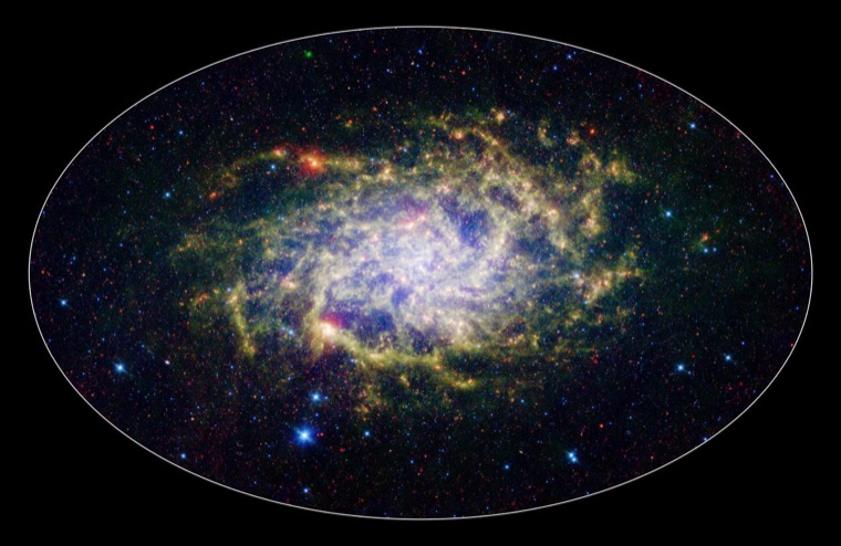 Spitzer · Triangulum in infrared